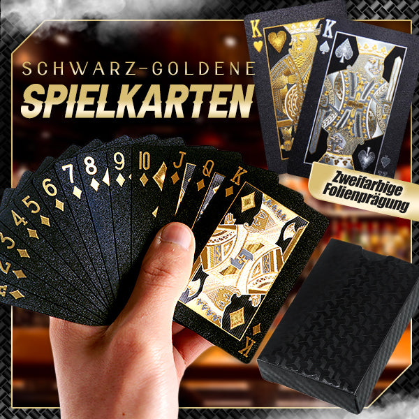 Schwarz Golden Luxe Spielkarten