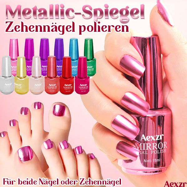 Aexzr™ Metallic-Spiegel Zehennägel Polieren